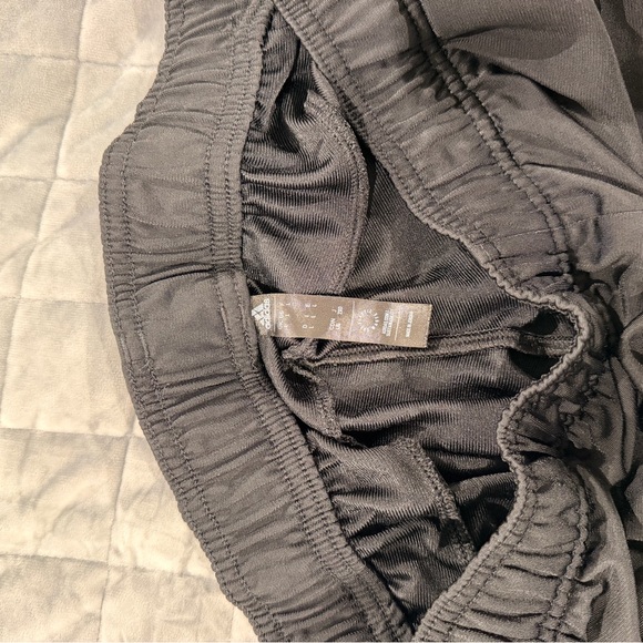 Adidas Black Track Pants with White Side Stripe - Picture 3 of 3